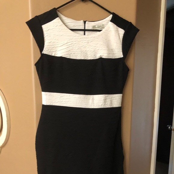 Beautiful Career Styled Black and White Dress - Picture 3 of 7